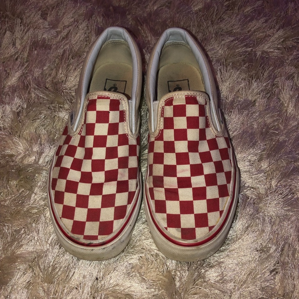 Red and White Checkered Vans
